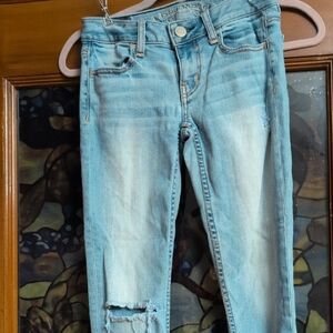 American Eagle Outfitters Light Blue Skinny Jeans